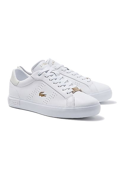 Lacoste Damen Sneaker POWERCOURT 2.0 7-43SFA0028216 White Gold Weiss günstig online kaufen
