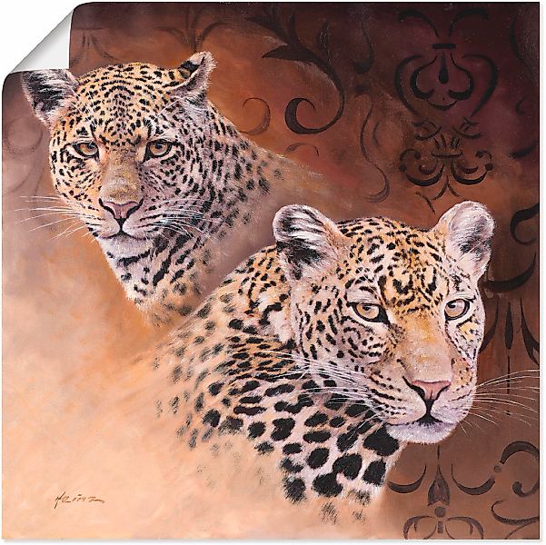 Artland Wandbild "Leoparden", Wildtiere, (1 St.), als Alubild, Outdoorbild, günstig online kaufen