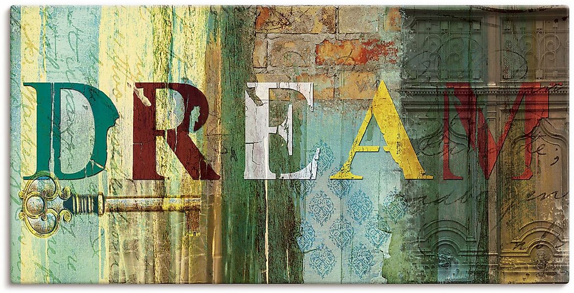 Artland "Traum" Sprüche & Texte 1 Stk. tlg. als Leinwandbild, Poster in ver günstig online kaufen