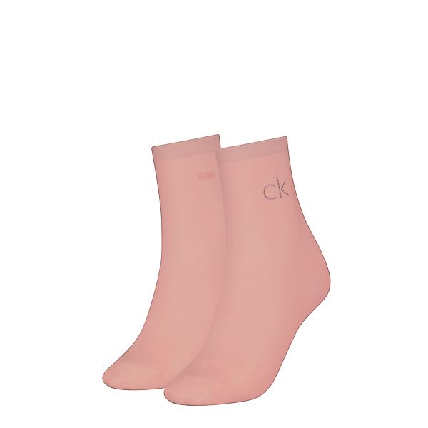 Calvin Klein Jeans Socken "CK WOMEN SHORT SOCK 2P SHINY LOGO" 2 Paar, 1x mi günstig online kaufen