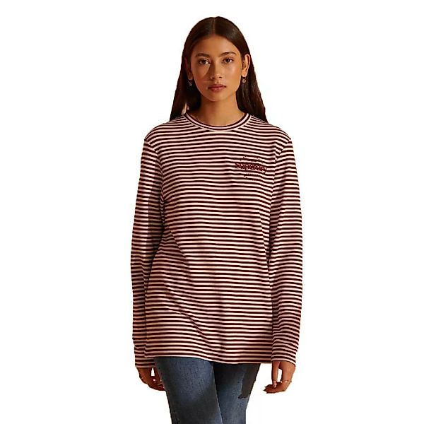 Superdry Stripe Graphic Nyc Langarm-t-shirt S Deep Port Stripe günstig online kaufen