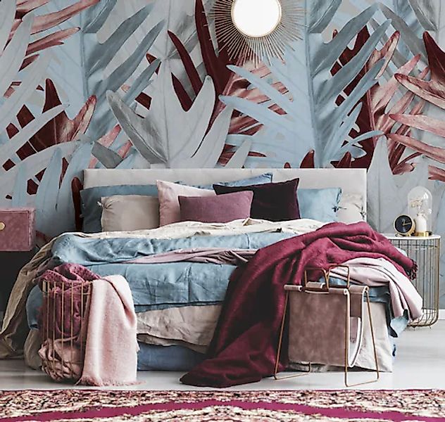 A.S. Création Vliestapete »Tropen Fototapete Blätter Weiß Kupfer Modern« ma günstig online kaufen