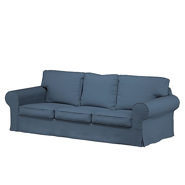 Bezug für Ektorp 3-Sitzer Sofa nicht ausklappbar, blau, Sofabezug für Ektor günstig online kaufen