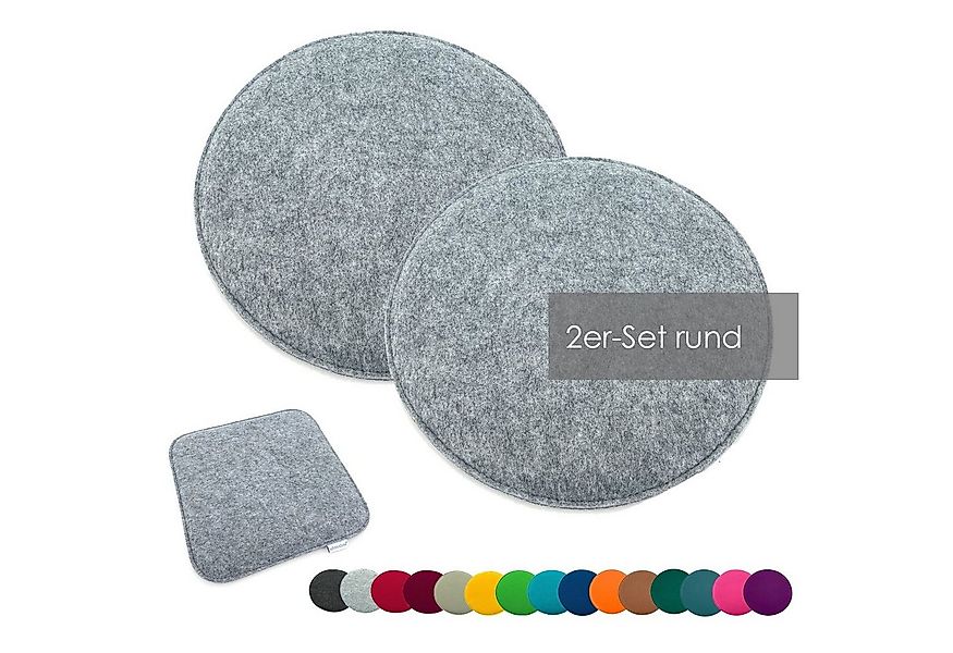 heimtexland Sitzkissen Filz Sitzauflage Stuhlkissen Bankkissen abwaschbar, günstig online kaufen