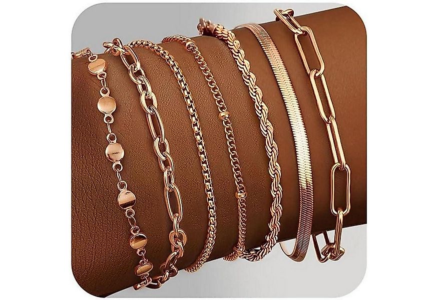 LuxusKollektion Ketten und Armband Set 7-teiliges Damen Armband Set Edelsta günstig online kaufen