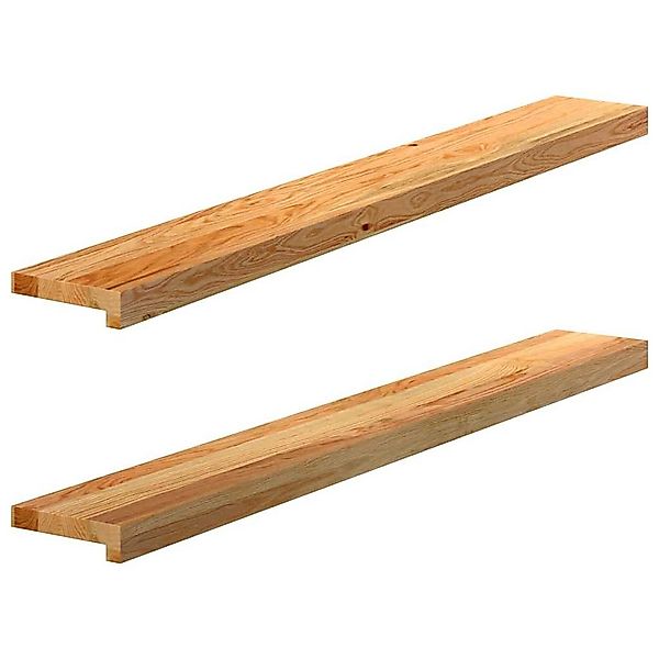vidaXL Stufenmatte Fensterbänke 2 Stk. Hellbraun günstig online kaufen