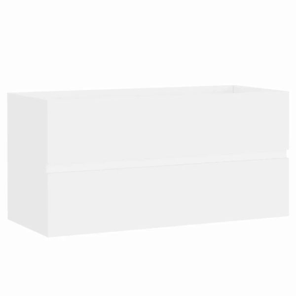 Waschbeckenunterschrank Weiß 90x38,5x45 Cm Spanplatte günstig online kaufen
