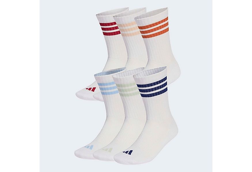 adidas Performance Funktionssocken 3-STREIFEN ESSENTIALS CUSHIONED CREW 6ER günstig online kaufen