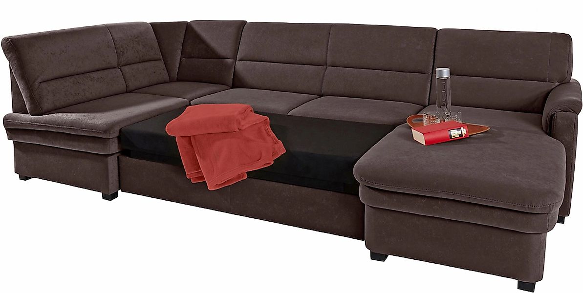 sit&more Wohnlandschaft »Pisa U-Form« mit Federkern, wahlweise mit Bettfunk günstig online kaufen