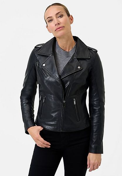 RICANO Lederjacke Leandra Lederjacke im Biker-Stil aus feinstem Lammleder günstig online kaufen