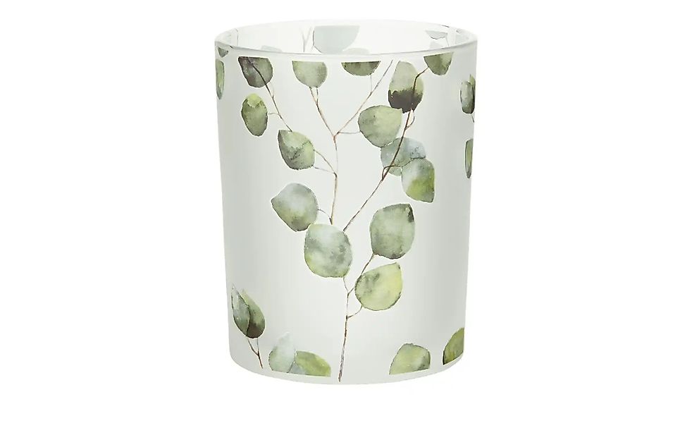 HOME STORY Windlicht   ¦ weiß ¦ Glas ¦ Maße (cm): H: 12,5  Ø: 10 Accessoire günstig online kaufen