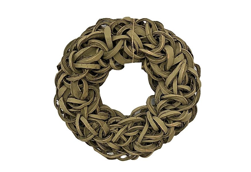 Couronne Dekokranz Deko Kranz Tür Olive Old Green Kokos Natur 40 cm, Naturm günstig online kaufen