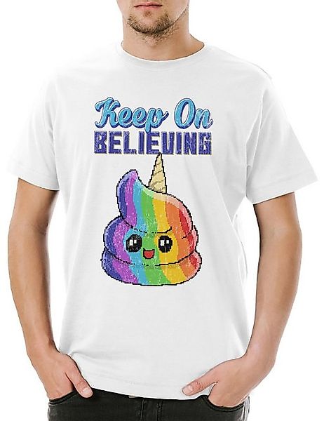 Urban Backwoods Print-Shirt Urban Backwoods Keep On Believing Herren T-Shir günstig online kaufen