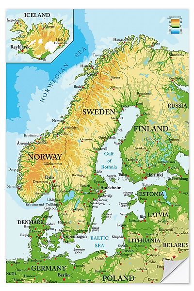 Posterlounge Poster Editors Choice, Skandinavien - günstig online kaufen