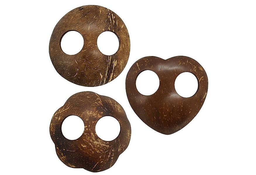 PANASIAM Pareo brauner Pareo Verschluss aus Kokosschalenholz Accessoires fü günstig online kaufen