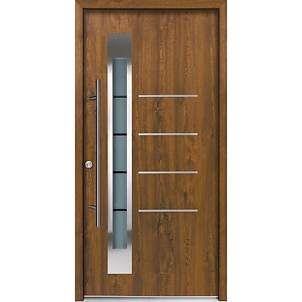 Splendoor Thermospace Haustür Berlin Prime Nussbaum 210x110 cm L günstig online kaufen