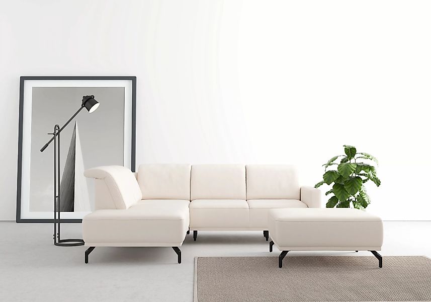 sit&more Ecksofa "Bailando L-Form", wahlweise mit Kopfteilverstellung und V günstig online kaufen