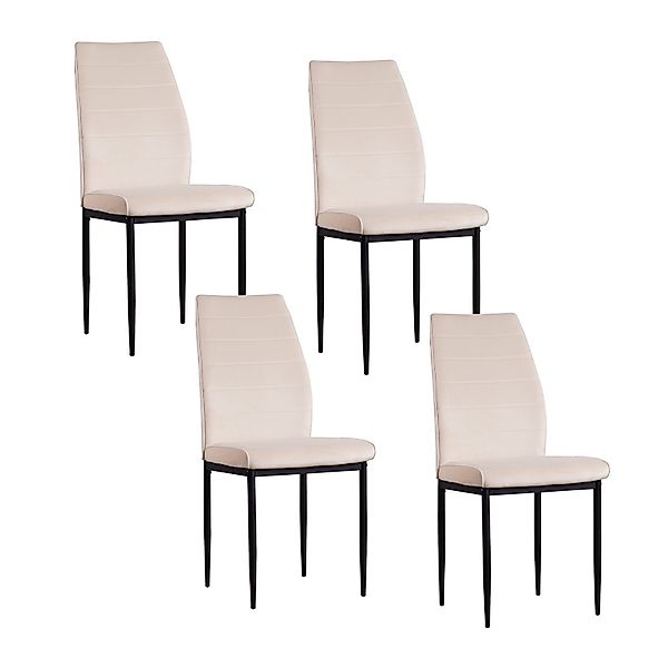 HTI-Living Esszimmerstuhl Stuhl Madison Velvet 4er-Set günstig online kaufen
