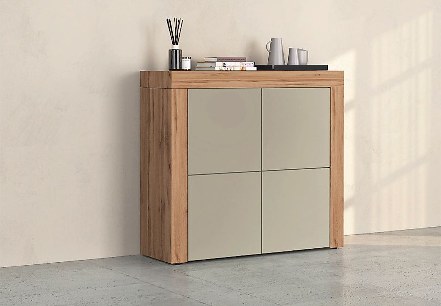 OTTO home Highboard "CHRONOS Breite 140 cm mit 4 Türen und 8 Fächer Made in günstig online kaufen