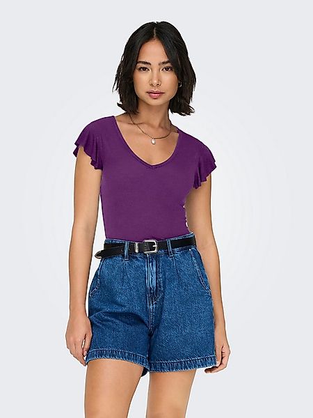 ONLY V-Shirt ONLBELIA – V-Ausschnitt für femininen Sommerkomfort Viskosemis günstig online kaufen