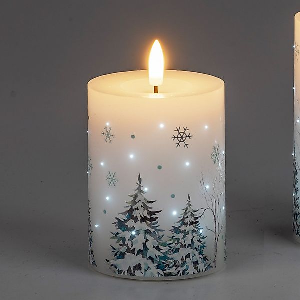 formano LED-Kerze Tannen, Mit Timerfunktion, Weiß, günstig online kaufen