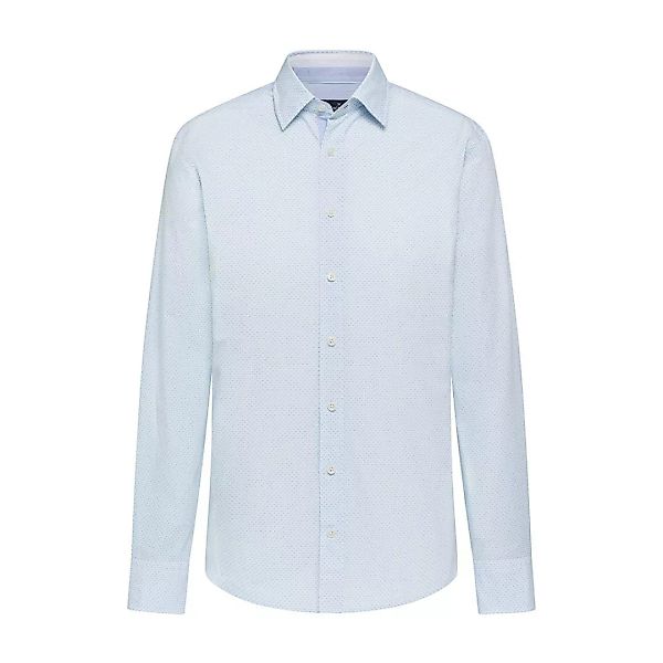 Hackett Mini H Multi Trim Langarm Hemd L White / Blue günstig online kaufen
