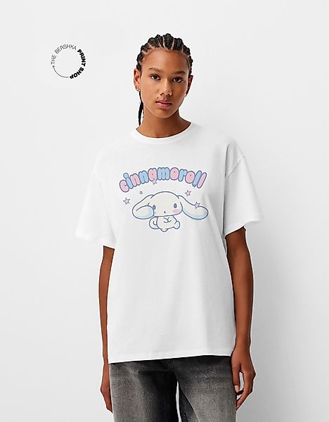 Bershka Oversize-T-Shirt Cinnamoroll Mit Kurzen Ärmeln Damen Xs Grbrochenes günstig online kaufen