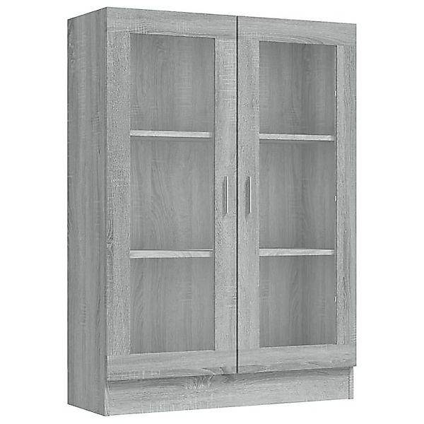 vidaXL Vitrine Vitrine Regal Highboard Vitrinenschrank Grau Sonoma 82,5x30, günstig online kaufen