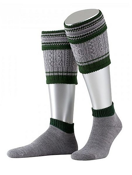 Almbock Trachtensocken Trachten Loferl rustikal handgestrickt (1-Paar) grau günstig online kaufen