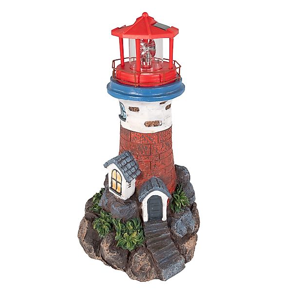 Lemodo LED-Dekofigur Leuchtturm mit Solarlicht und günstig online kaufen