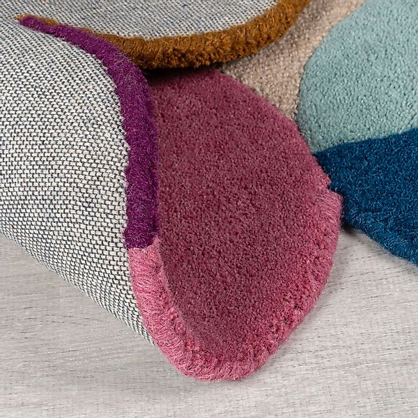 FLAIR RUGS Wollteppich »Mia Scallop 2«, rechteckig, 12 mm Höhe, in Jakobsmu günstig online kaufen