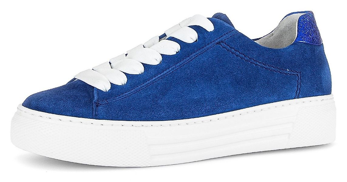 Gabor FLORENZ Plateausneaker, Freizeitschuh, Halbschuh, Schnürschuh mit dez günstig online kaufen