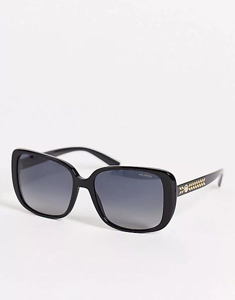 Versace – Eckige Oversize-Sonnenbrille für Damen in Schwarz, 0VE4357 günstig online kaufen