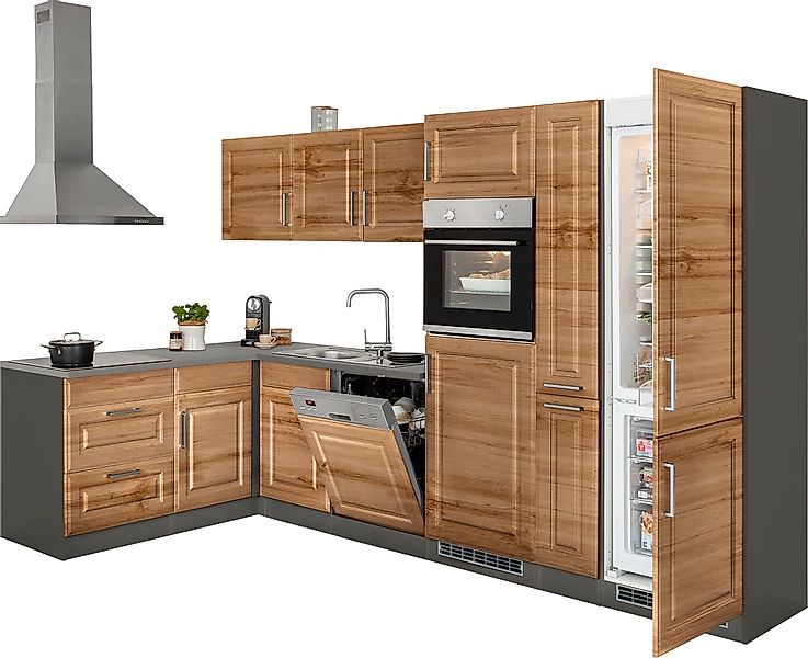 KOCHSTATION Winkelküche »KS-Stockholm« Stellbreite 320/170 cm, mit hochwert günstig online kaufen