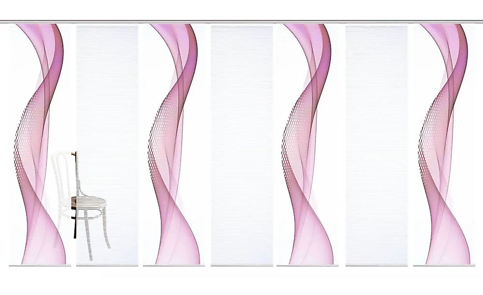 HOME in green Schiebegardine "NEVOLA" Paneelwagen 7 Stk. tlg. SET DIGITALDR günstig online kaufen