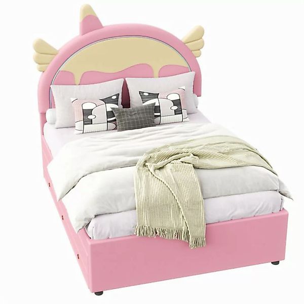 MODFU Kinderbett Einhornform,Funktionsbett,kunstleder (140*200cm), ohne Mat günstig online kaufen