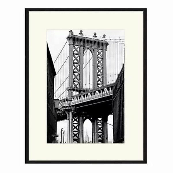 Any Image Wandbild Manhattan Bridge schwarz Gr. 50 x 60 günstig online kaufen