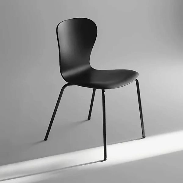 THONET S 220 Formholz-Stuhl | Edelholz Eiche schwarz | Gestell schwarz günstig online kaufen