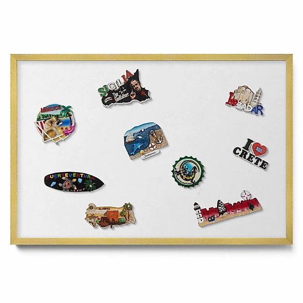 Tulup Magnettafel Metalltafel für Magnete Farbe Weiß 60x40 cm Magnetboard G günstig online kaufen