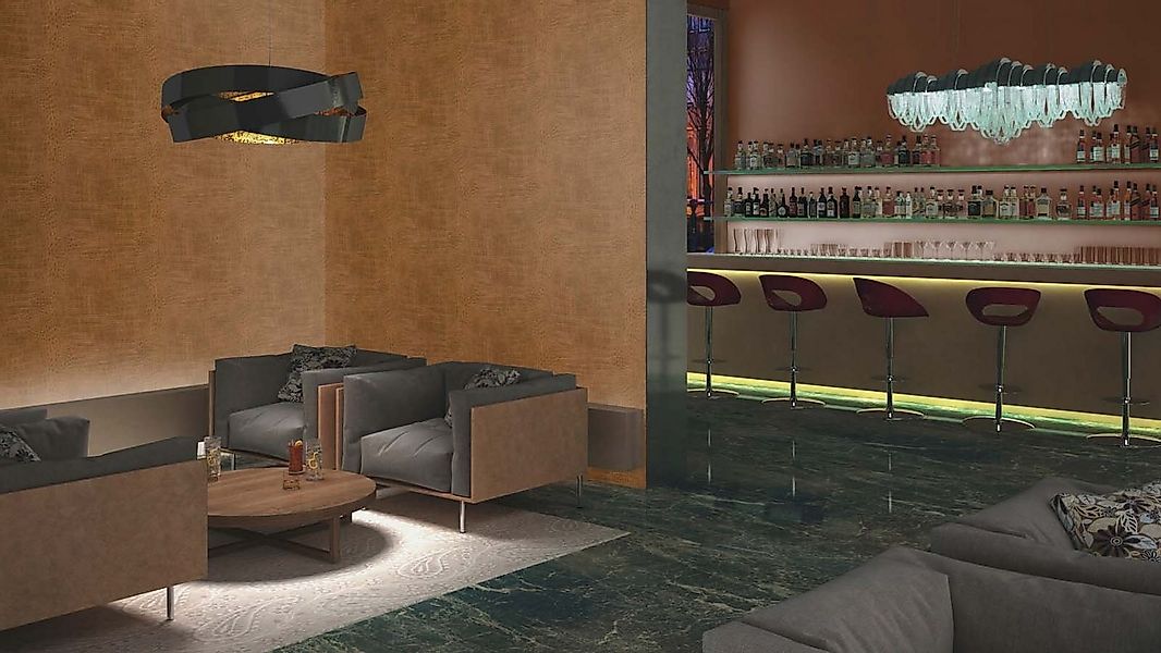 Rasch Vliestapete Krokodilleder Optik Struktur Dunkelbraun 751314 African Q günstig online kaufen