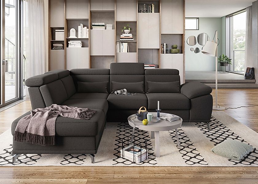 sit&more Ecksofa Cabrio L-Form, mit Sitztiefenverstellung, günstig online kaufen