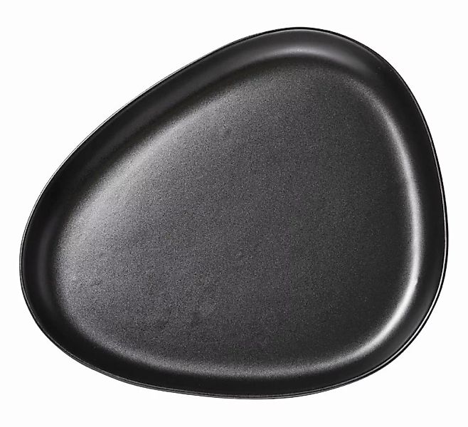LIND DNA STONEWARE Curve Stoneware Platzteller black (schwarz) günstig online kaufen