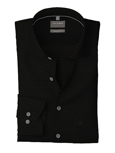OLYMP Langarmhemd "Luxor comfort fit" Struktur - Satin, comfort fit, Busine günstig online kaufen