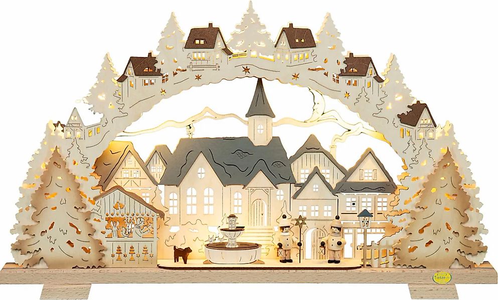 Tietze Erzgebirgsdegn LED Schwibbogen "Advent Tietze-Figuren exklusiv" günstig online kaufen