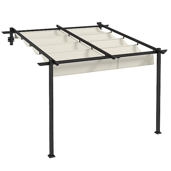 Outsunny Pergola Winddichte Terassenüberdachung, (Pavillon, 1-tlg., günstig online kaufen