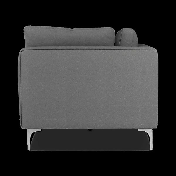 Monterosso 3-Sitzer Sofa, Grau und Chrom - MADE.com günstig online kaufen