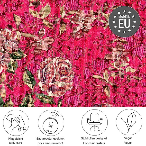 THEKO Teppich Flomi Floral, rechteckig, Höhe: günstig online kaufen