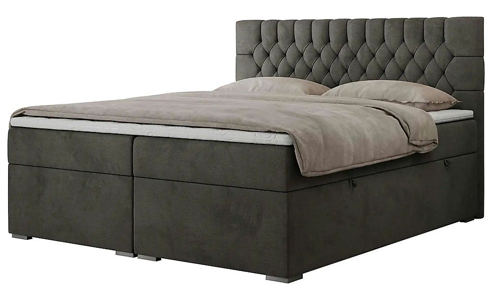 Boxbett mit Bettkasten Pera ¦ grau ¦ Maße (cm): B: 120 H: 125 Betten > Komf günstig online kaufen