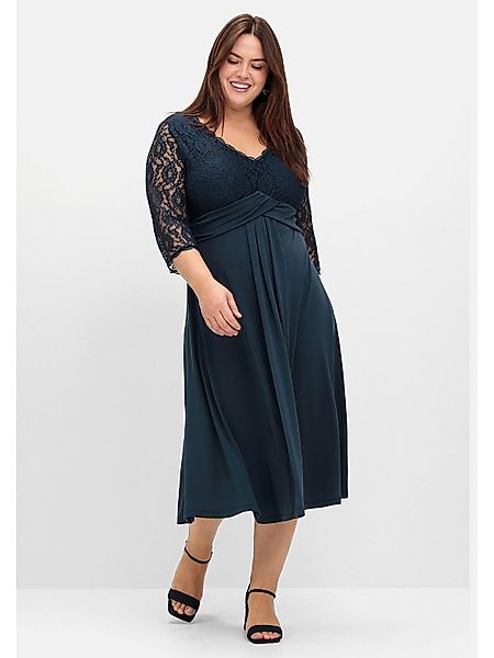 Sheego Abendkleid Große Größen mit Oberteil günstig online kaufen