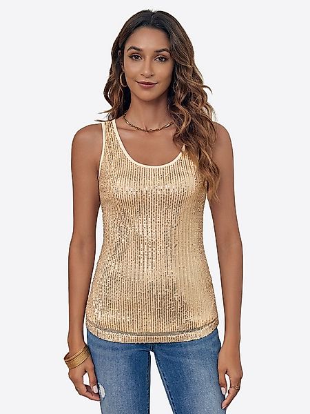 Imily Bela Trägertop Damen Tragende Weste mit Pailletten (Packung, 1-tlg., günstig online kaufen